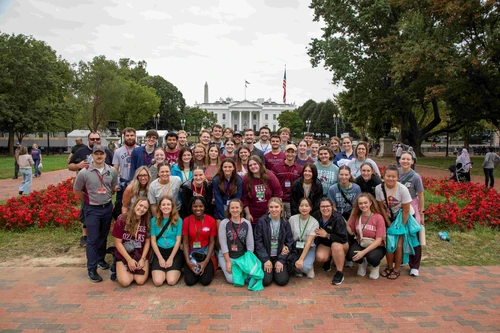 Group of students at White House